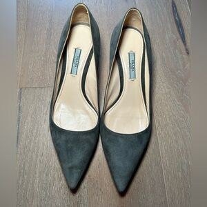 Prada Suede Kitten Heel